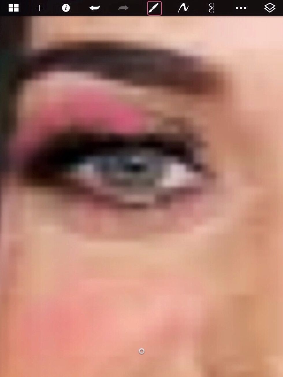 Do the same that you did on the right eye to the left eye