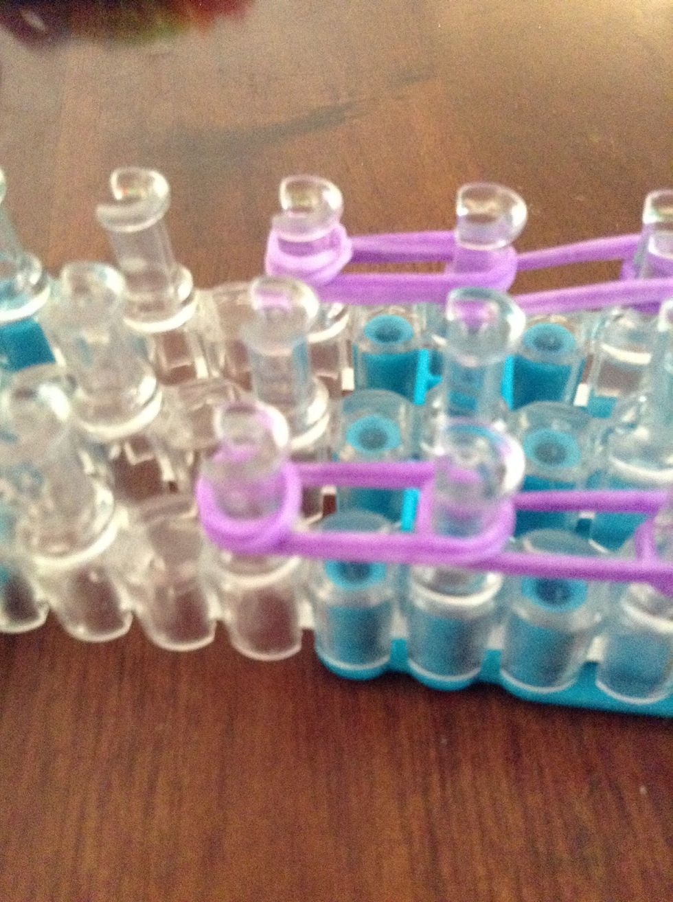 Do the same thing, but put it on the last two pegs.