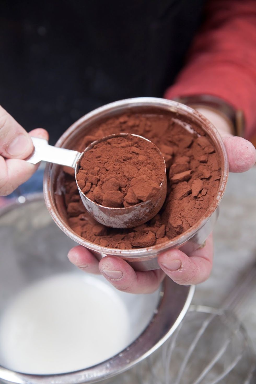 Do the same thing making the chocolate icing.