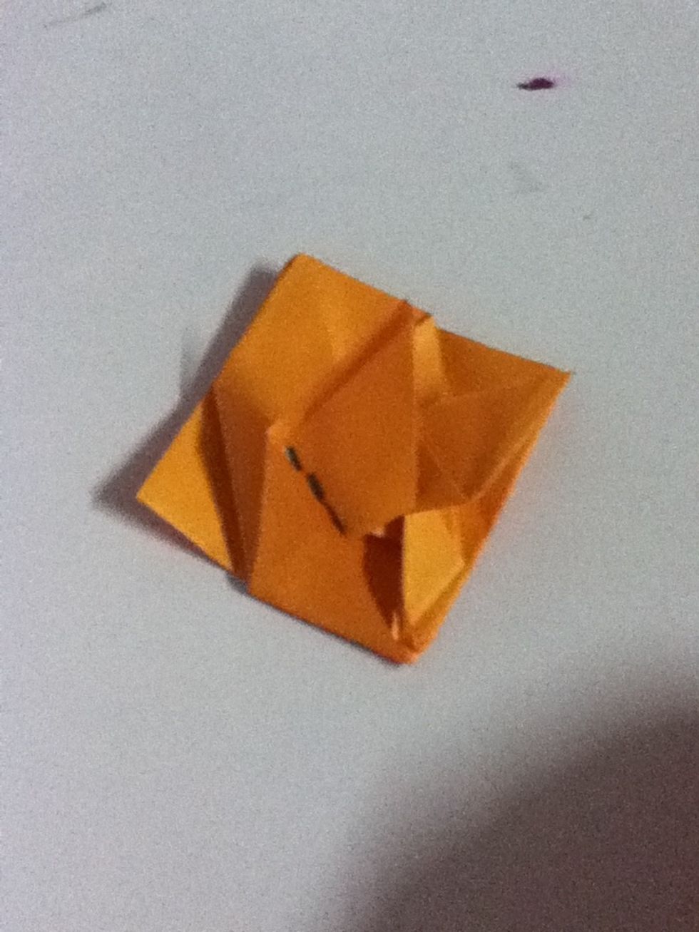 Do the same thing on step 14and fold in doted line