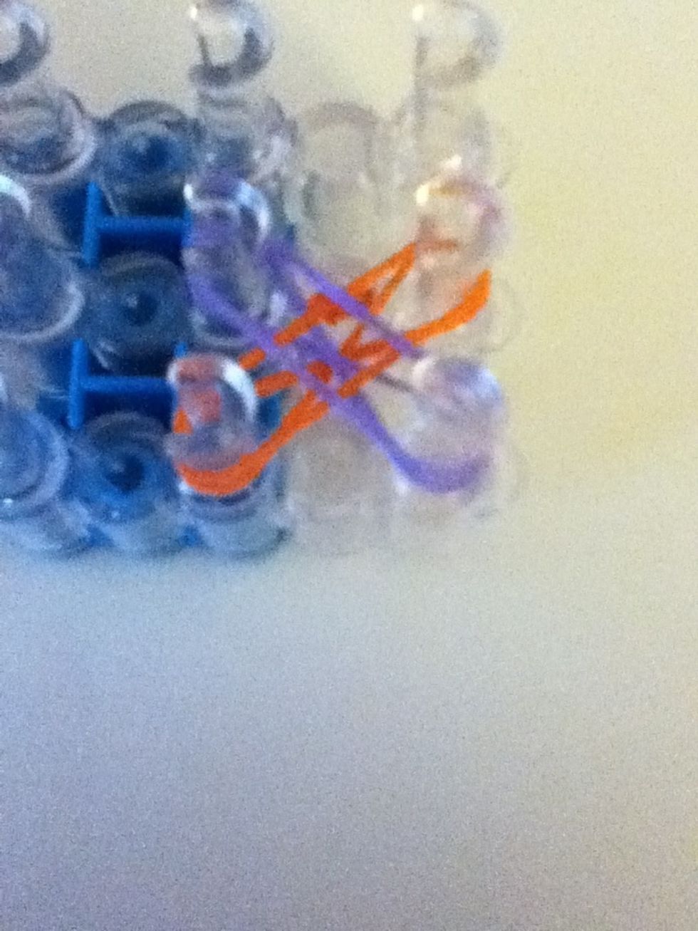 Do the same thing to the second band you placed