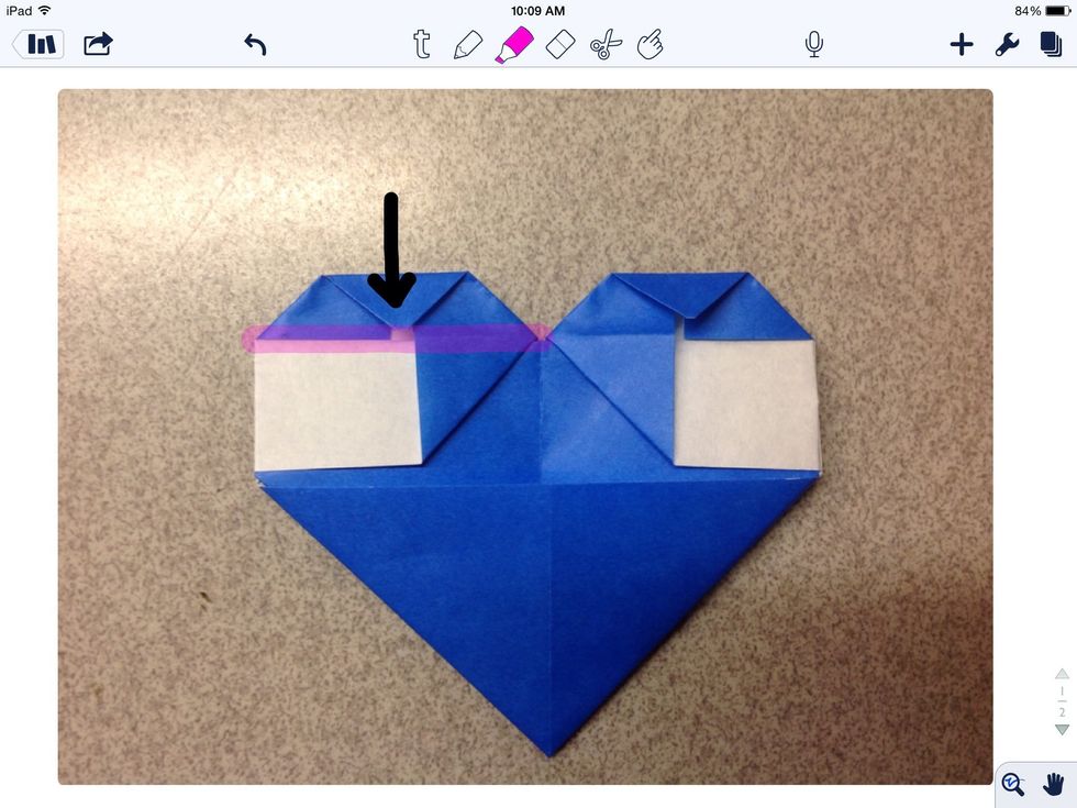 Do the same to the left "ear".