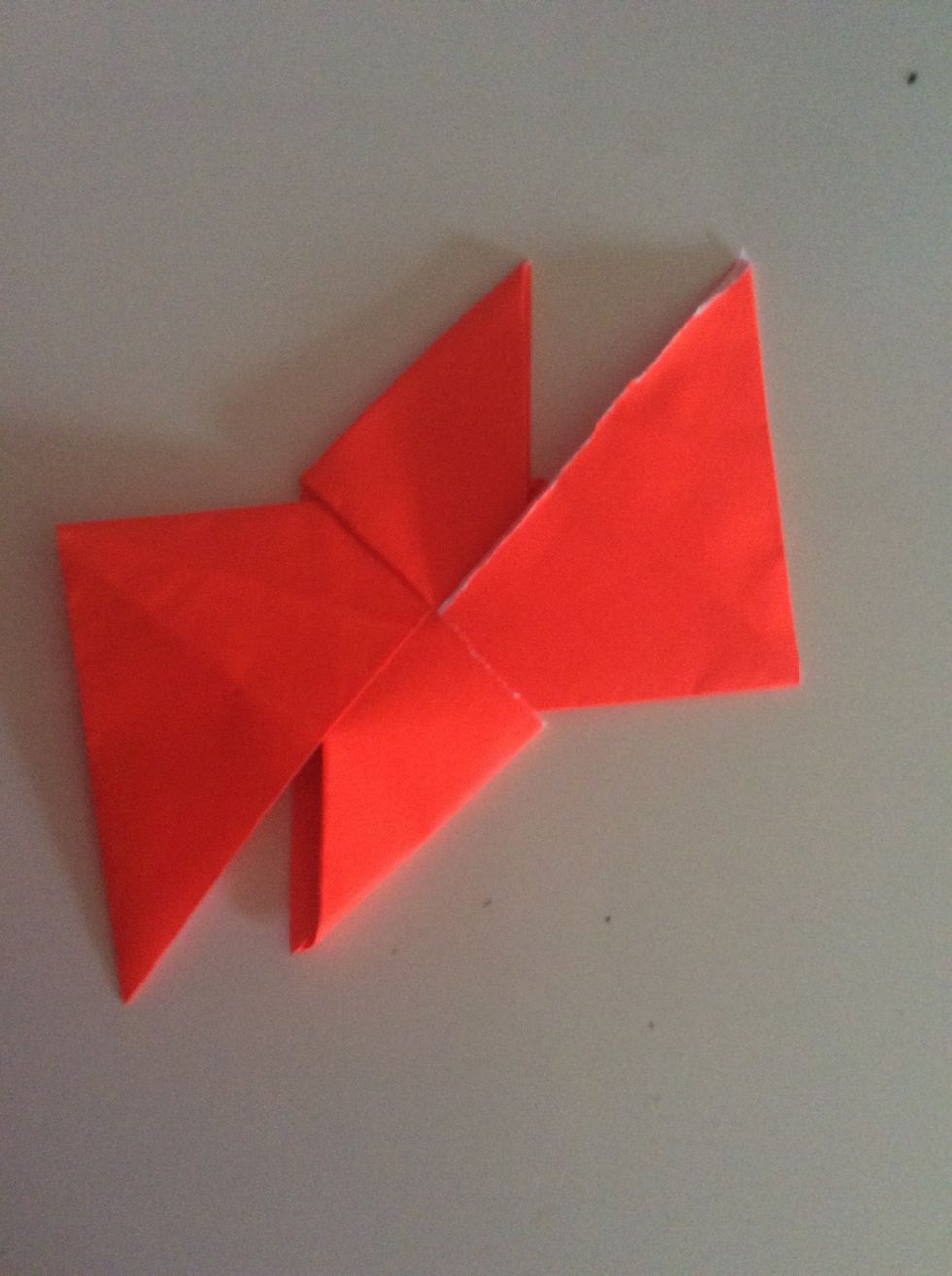 Do the same to the other corner.