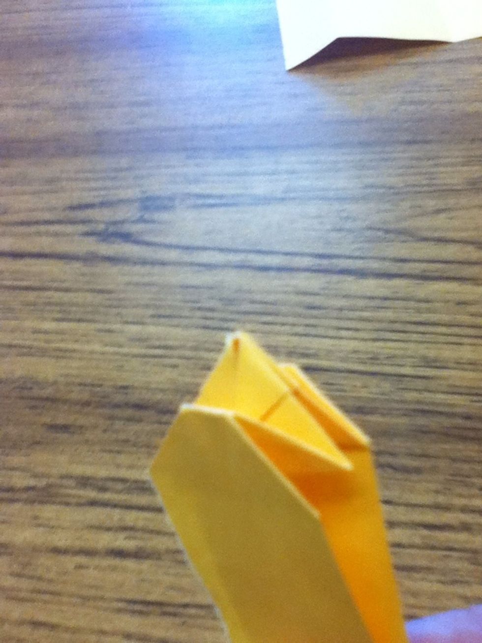 Do the same to the other three corners