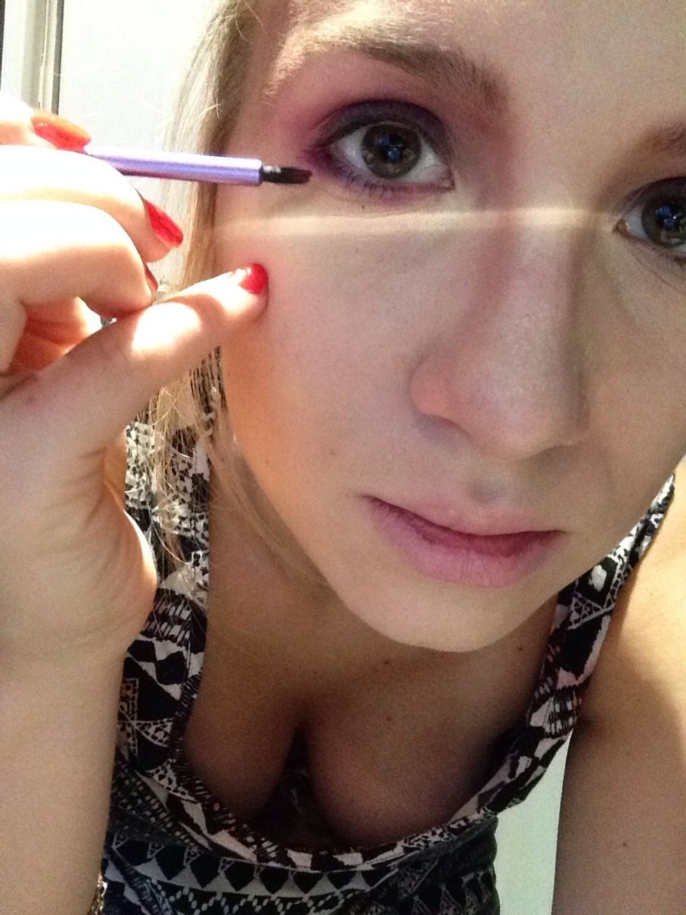 Do the same under your eyes