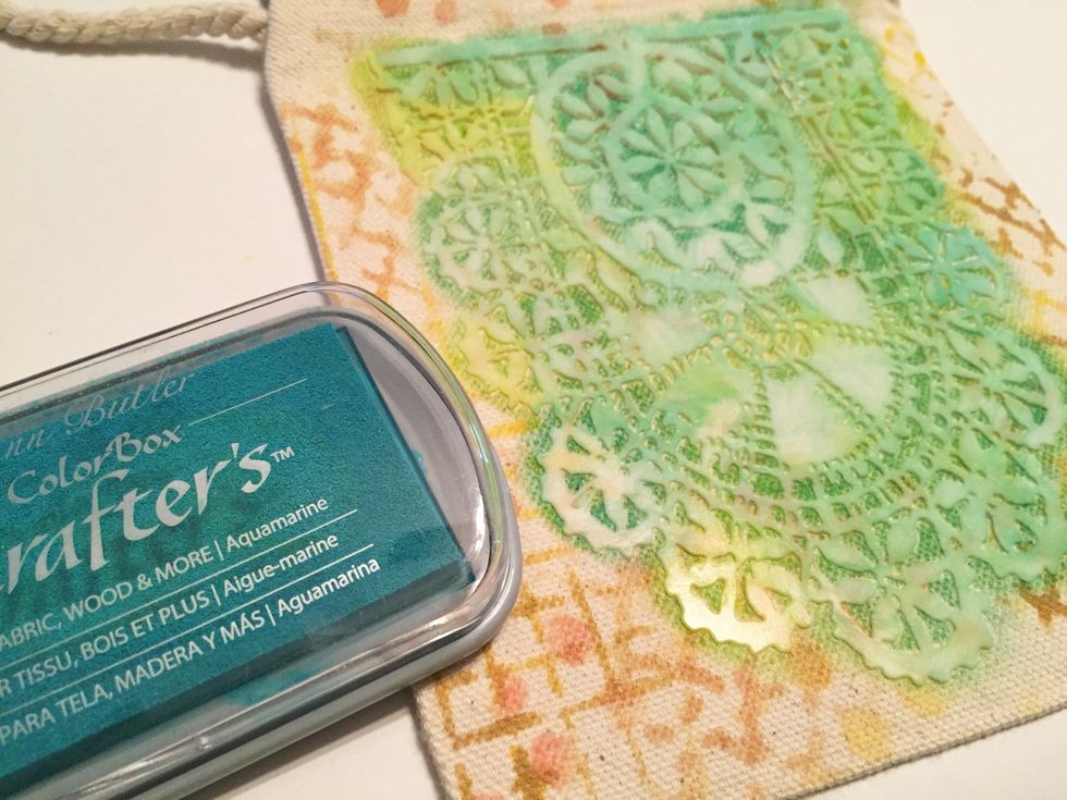 do the same with Aquamarine Ink.