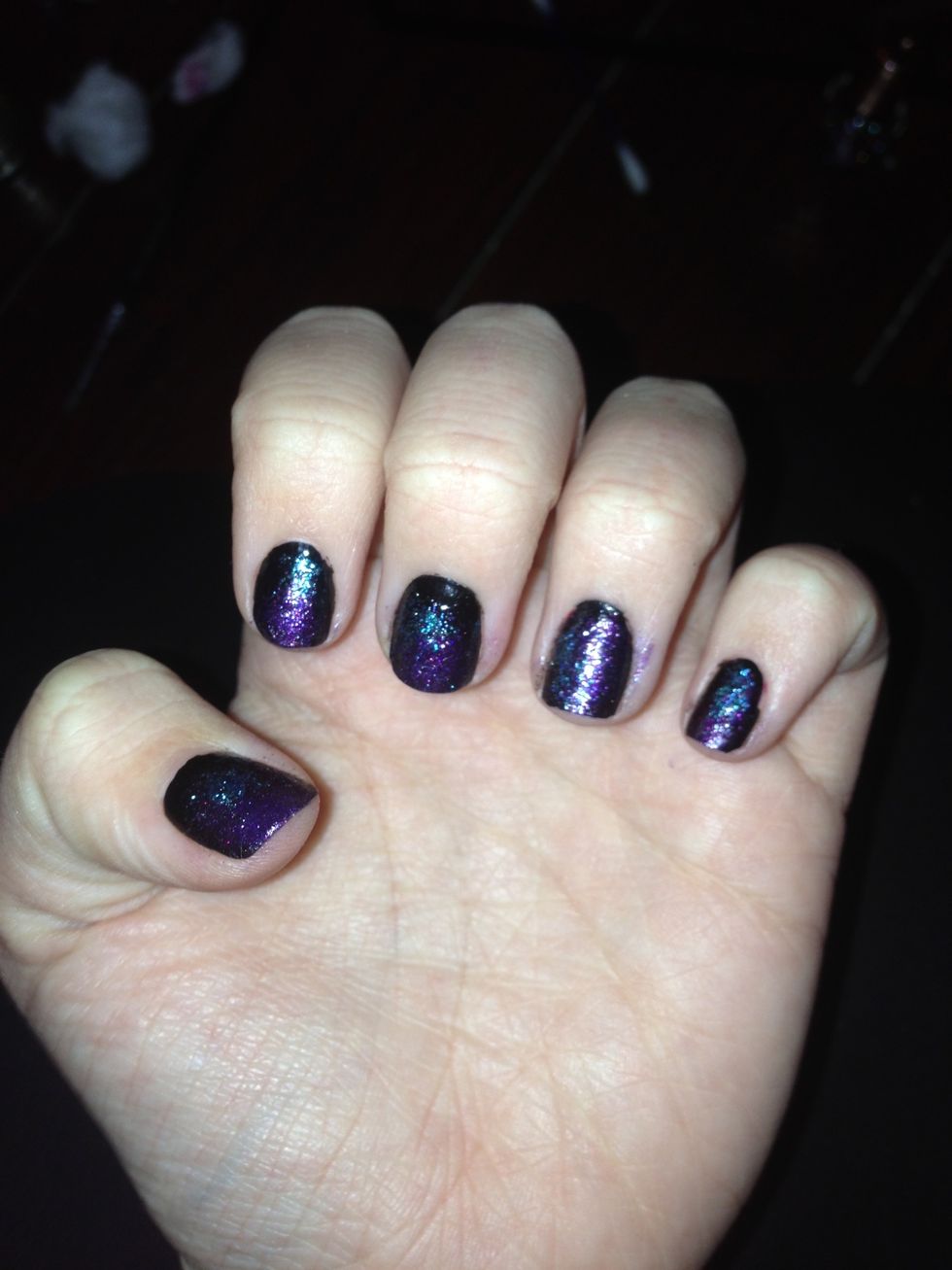 Do the same with some blue glitter !