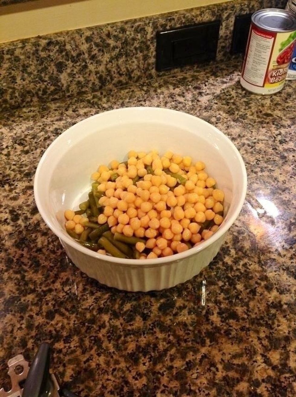 Do the same with the garbanzo beans.