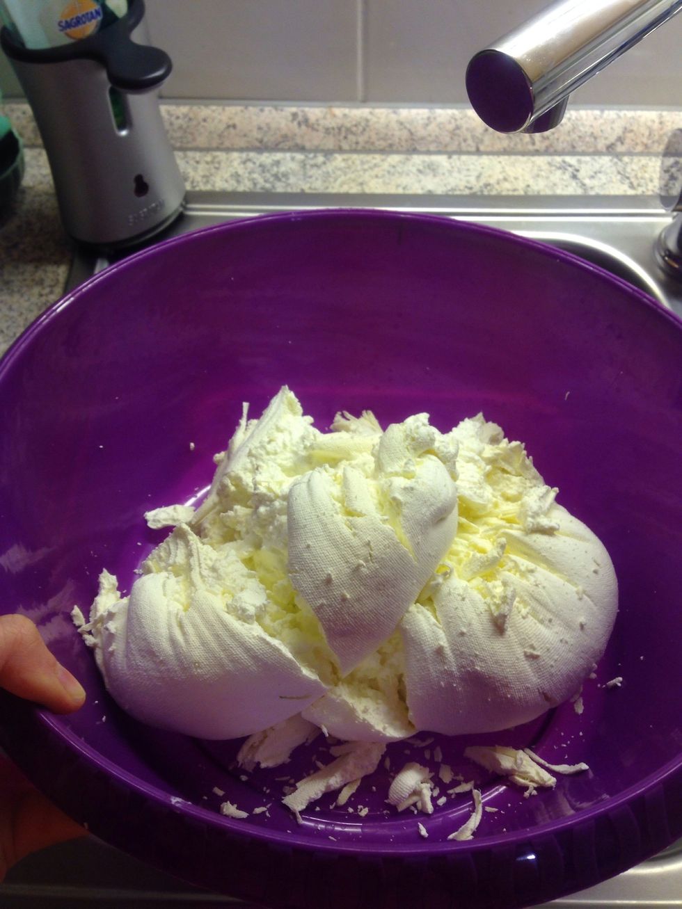 Do the Same with the other kilo yogurt and put them into a big Bowl.