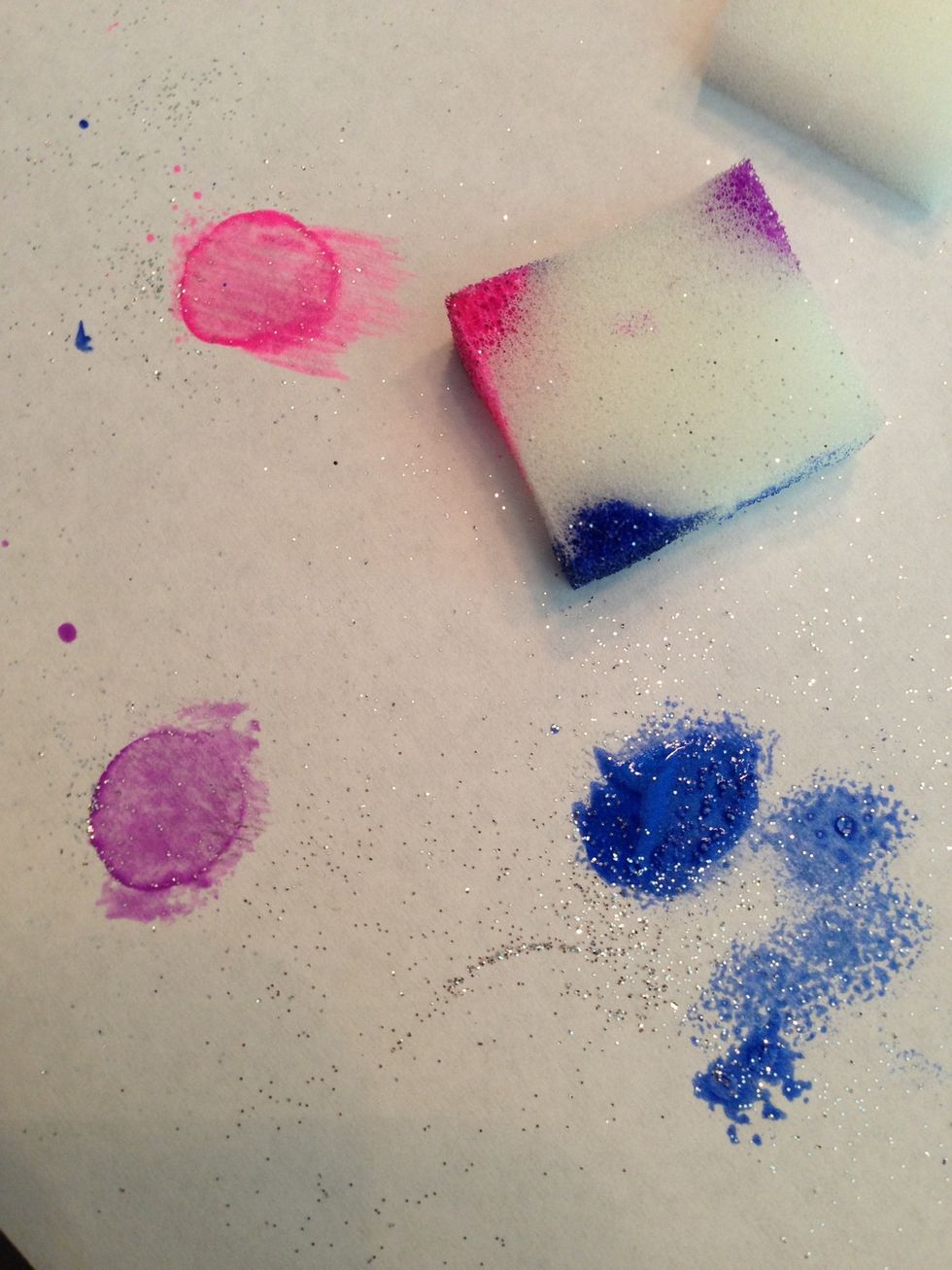 Do the same with the pink and purple