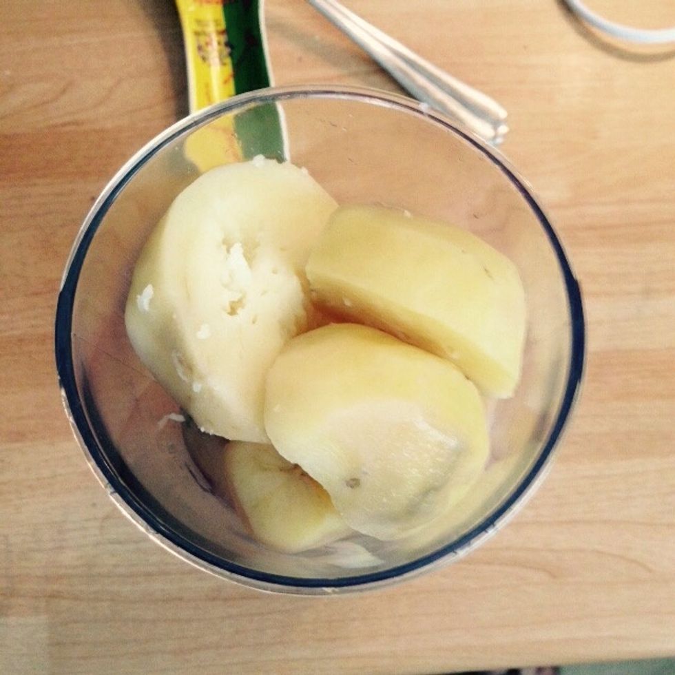 Do the same with the potatoes