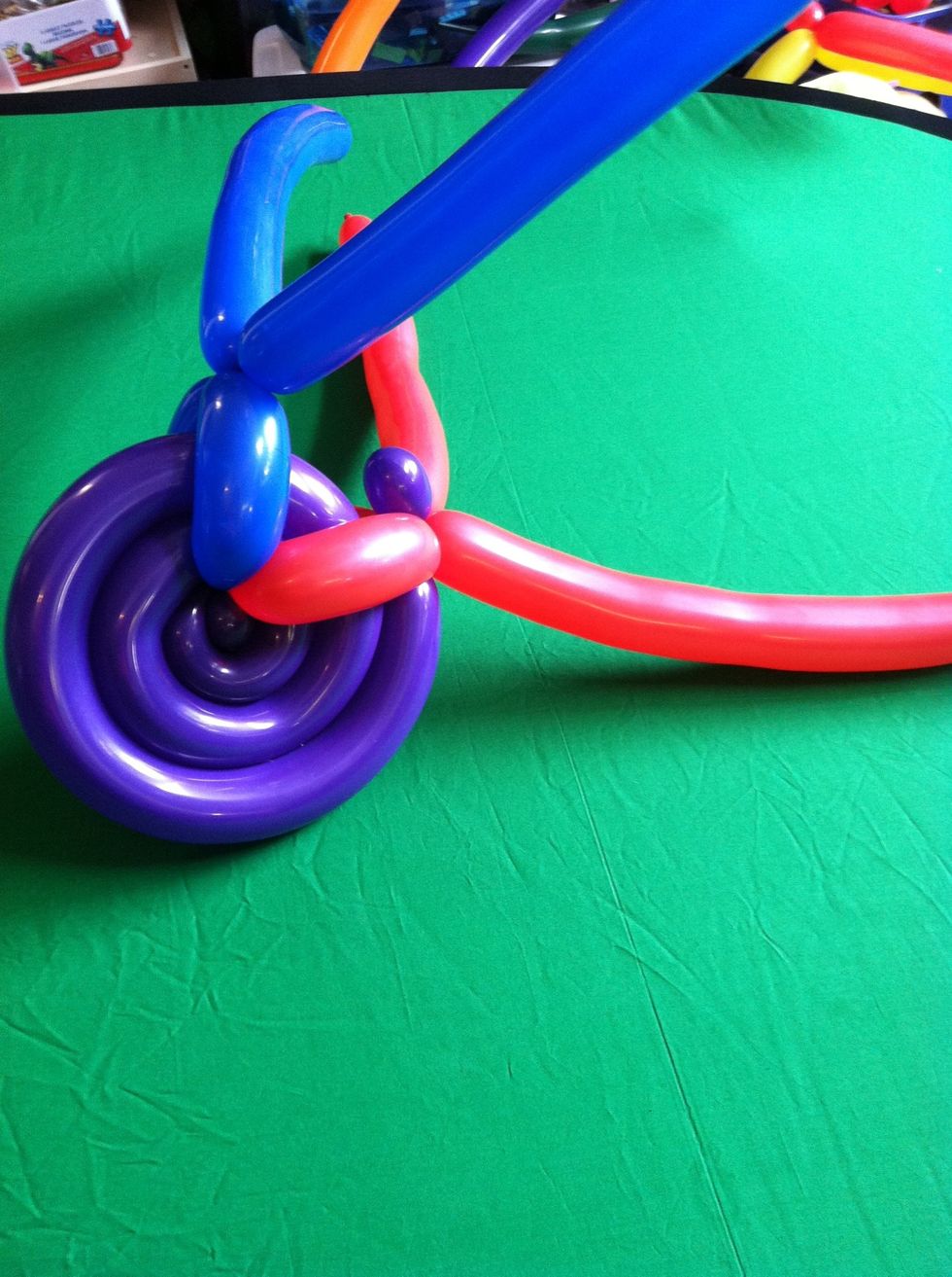 Do the same with the second pair of legs