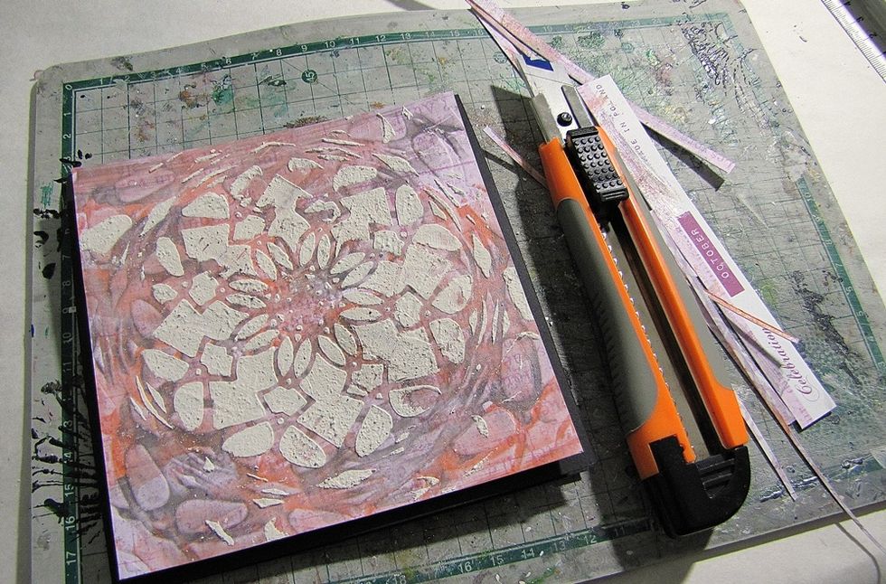 Do the same with the second piece of paper.