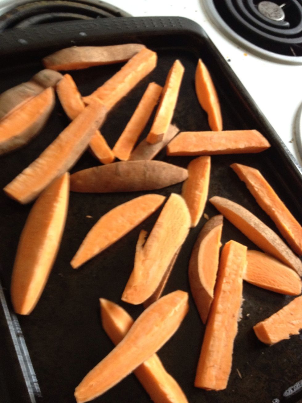 Do the same with the sweet potatoes.