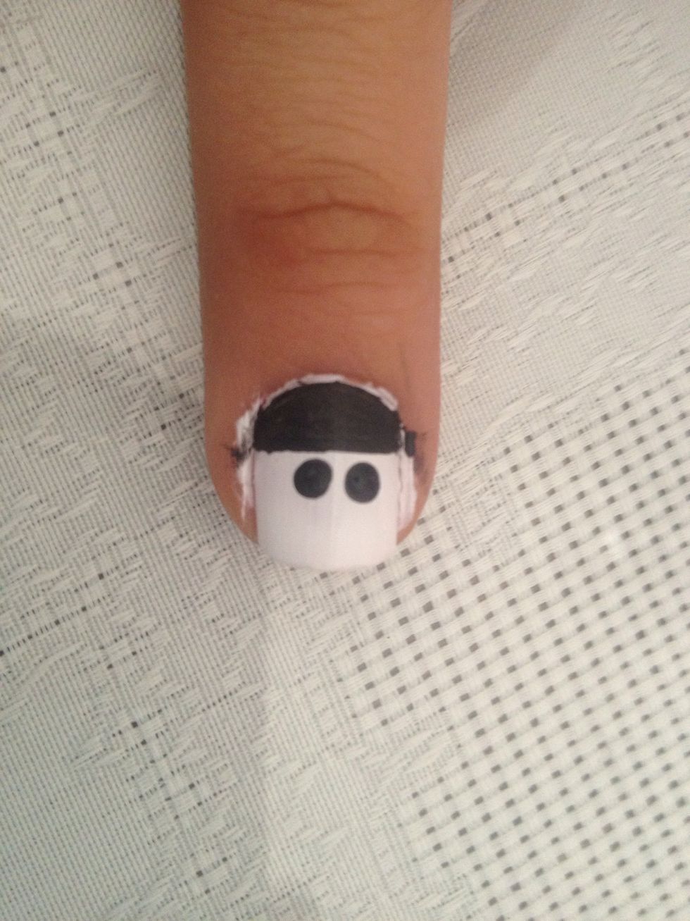 Do the snowman's eyes too
