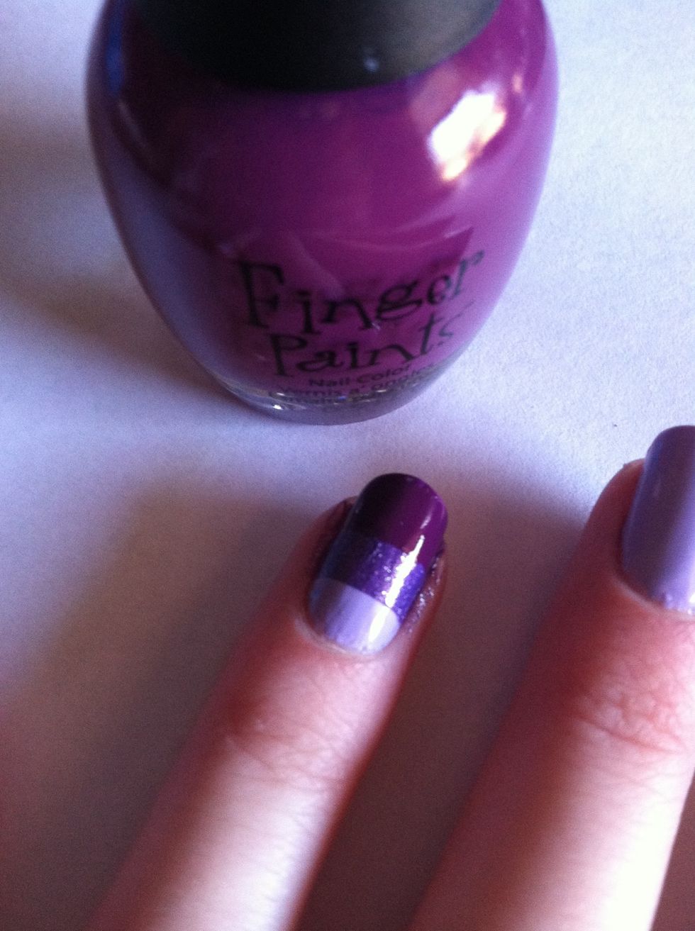 Do this again with a darker polish.