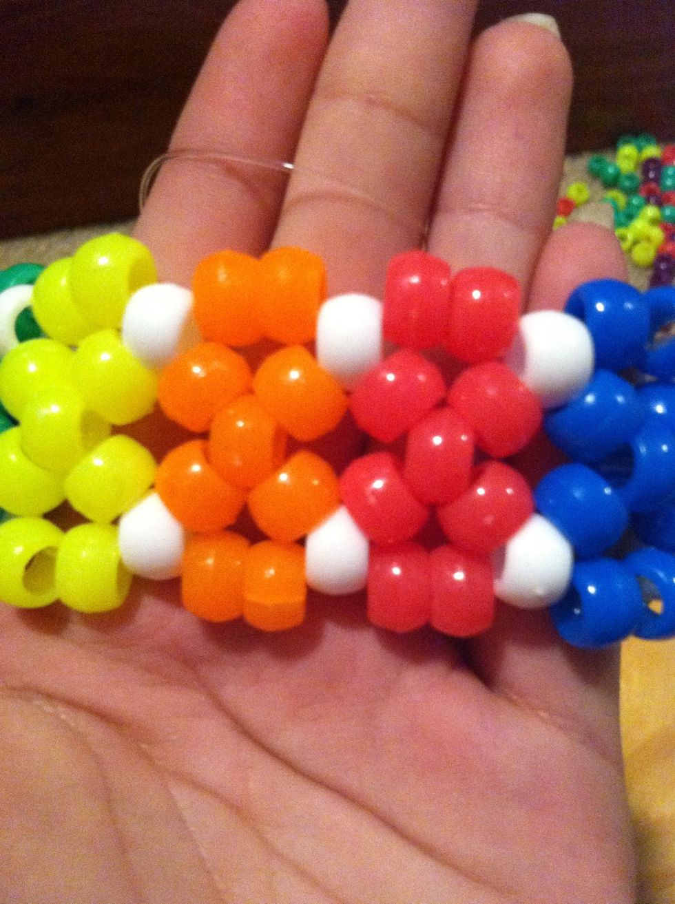 Do this all around and make sure to pull somewhat tightly.