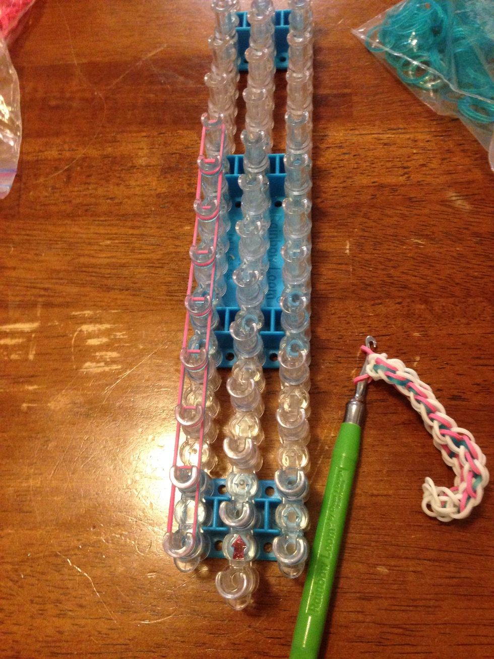 Do this all the way up, again this is just a single.