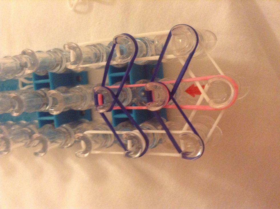 Do This All The Way Up The Loom !