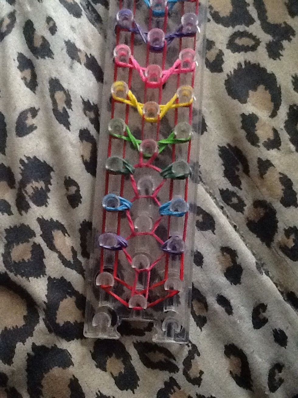 do this all the way up the loom