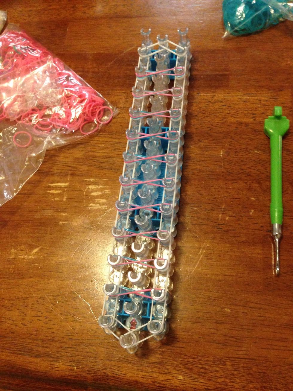 Do this all the way up.