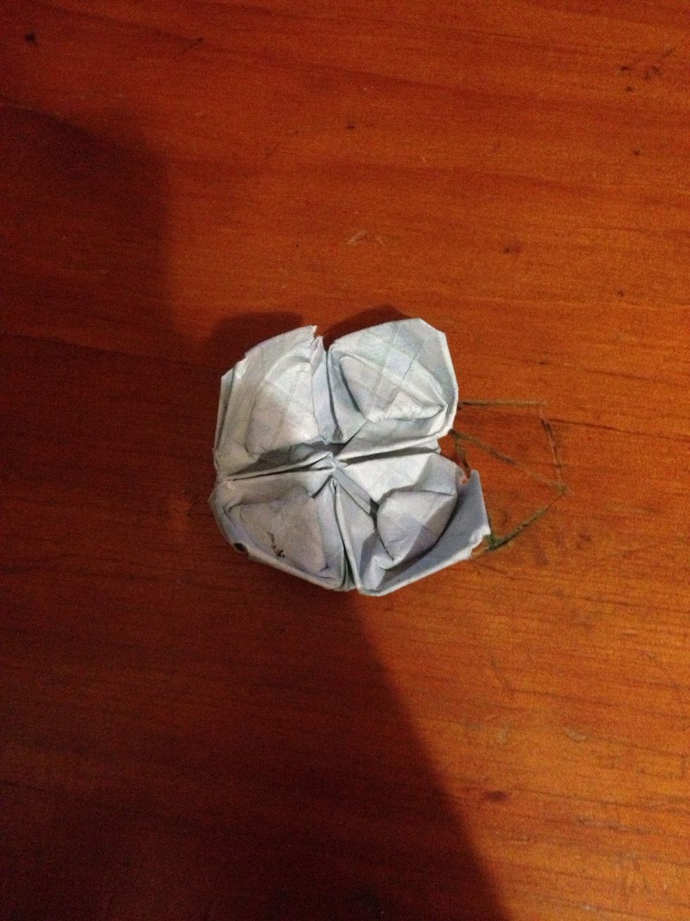 Do this for all four corners. These are your petals