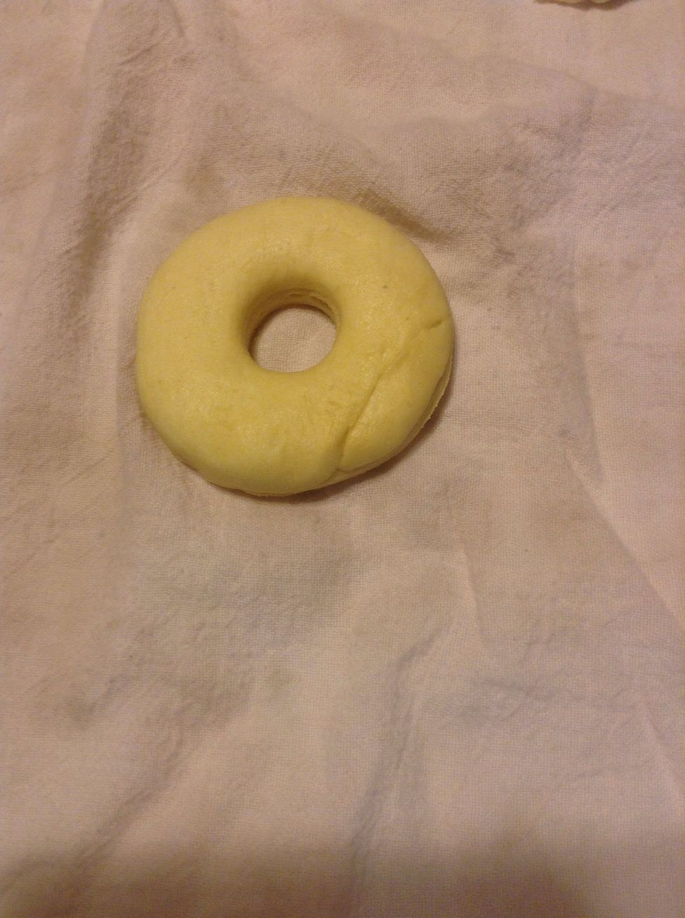 Do this for all your Cronuts and set aside until your oil reaches 350 degrees . The 6 cans will only yield 1 dozen Cronuts.