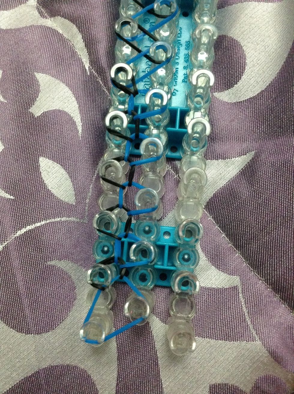 Do this step all the way up the loom