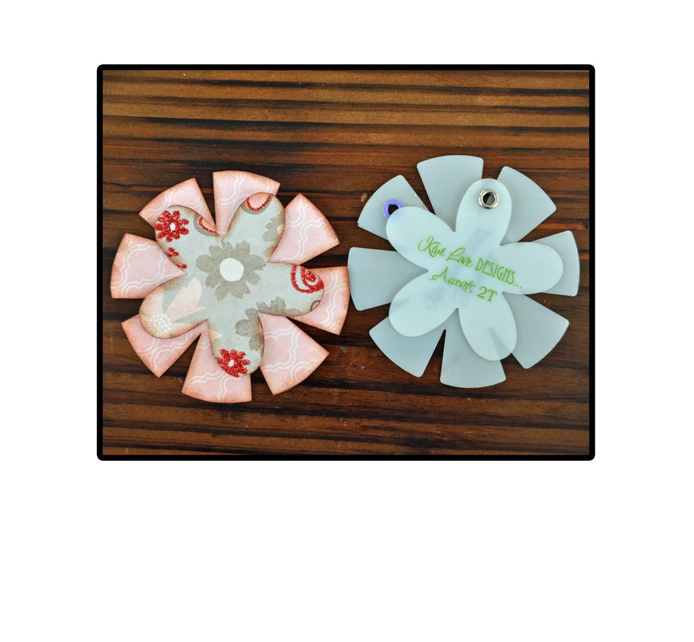 Do this to all of your layers and place them where you are planning to adhere it. That way you do not forget the design you are working on.