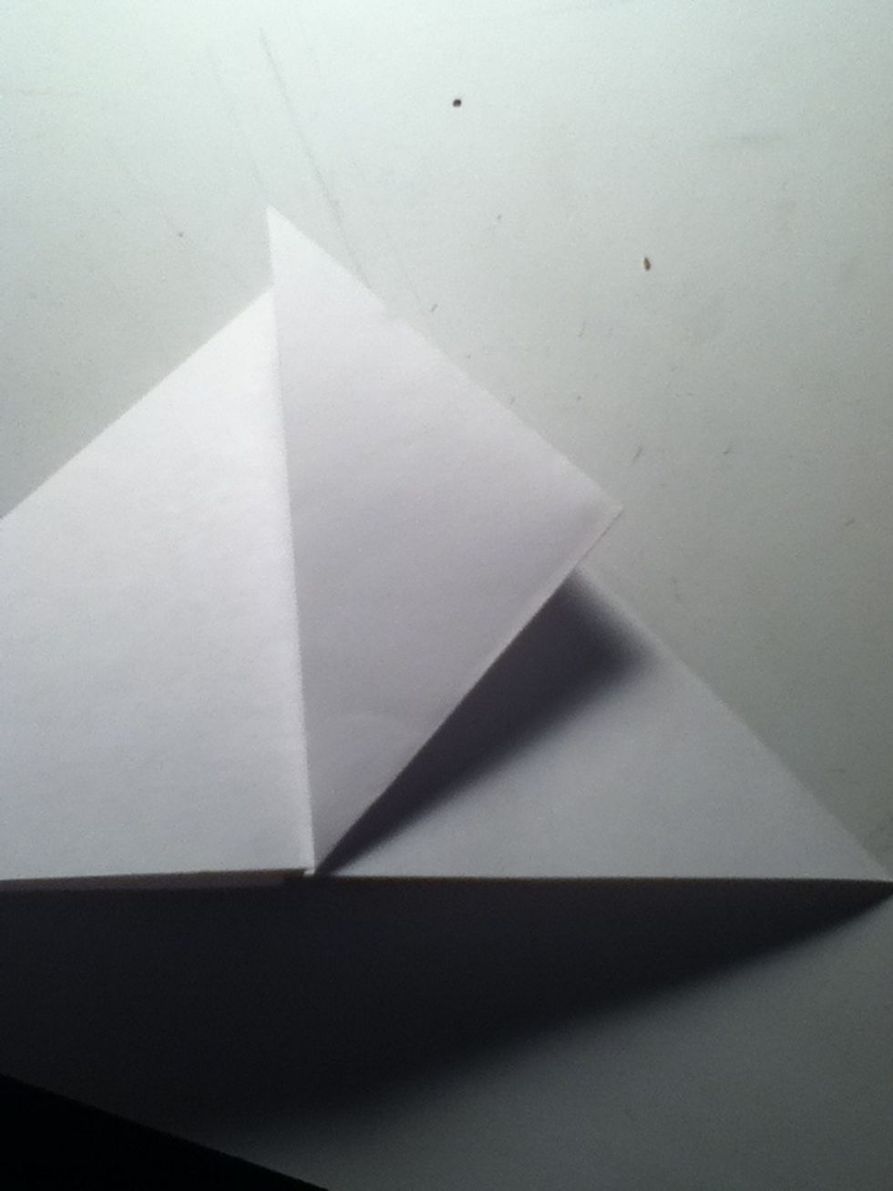 Do this to all sides and turn to last flap