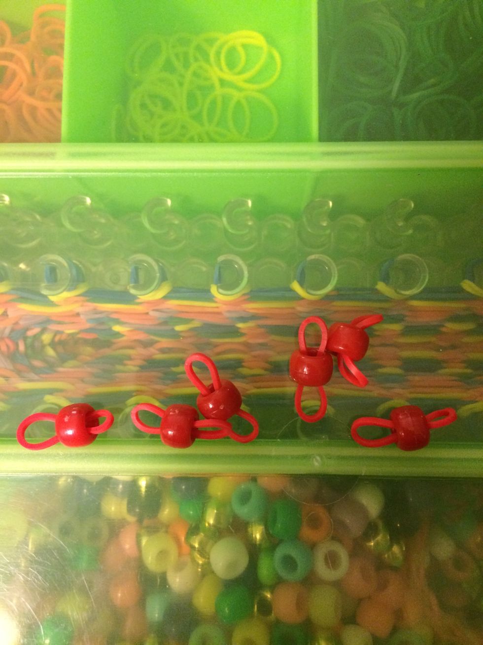 Do this to all the bands and beads