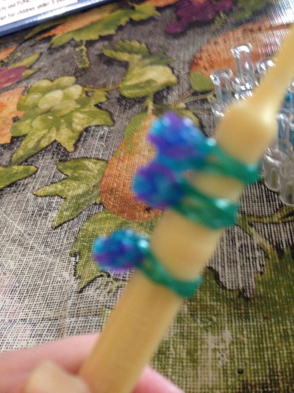 Do this two more times to have three buds