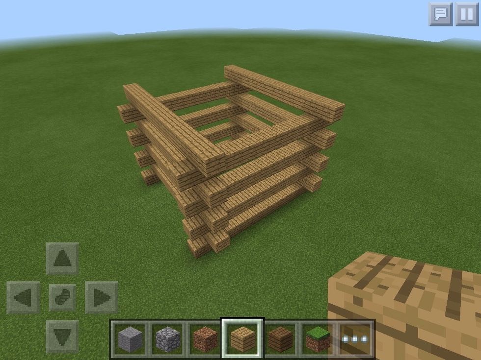 Do this until it is as tall as you want it to be
