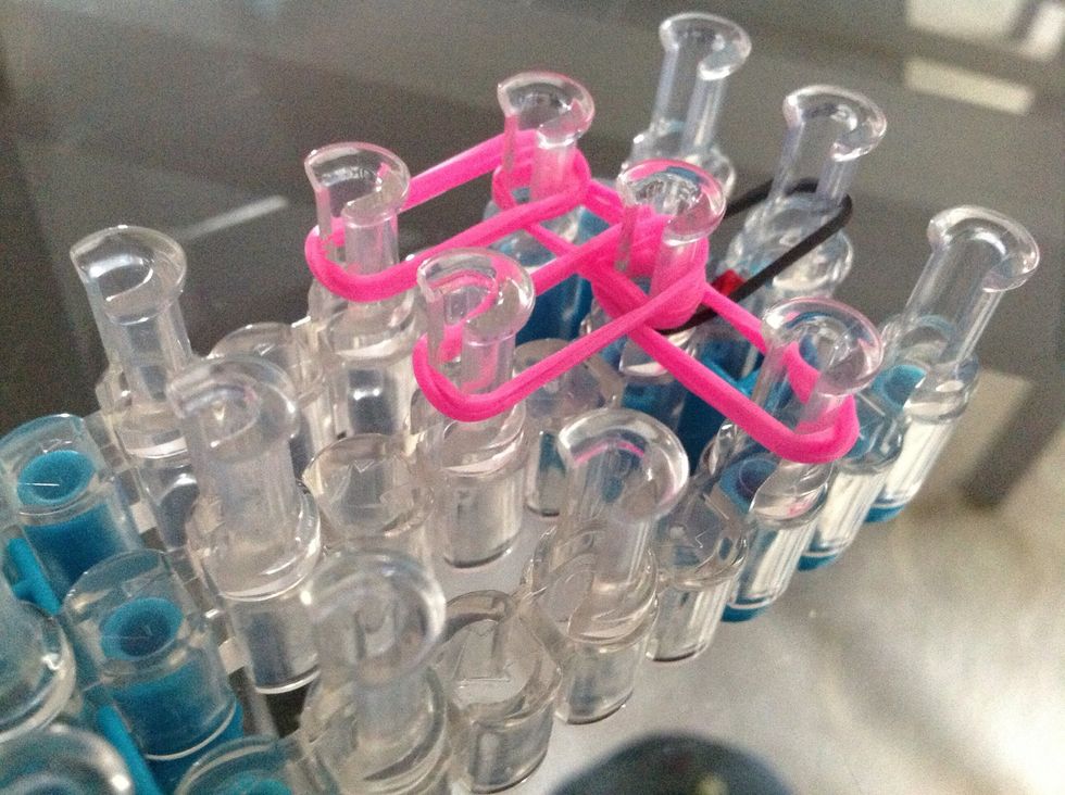 Do to pink bands down the middle