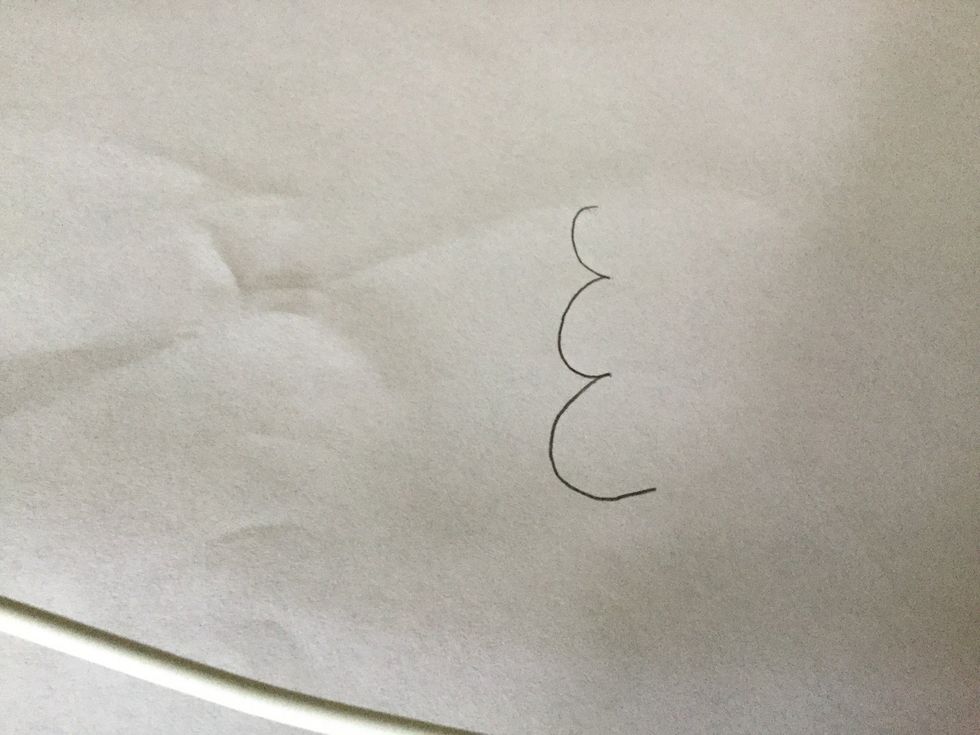 Do you three bumps one bigger than the other