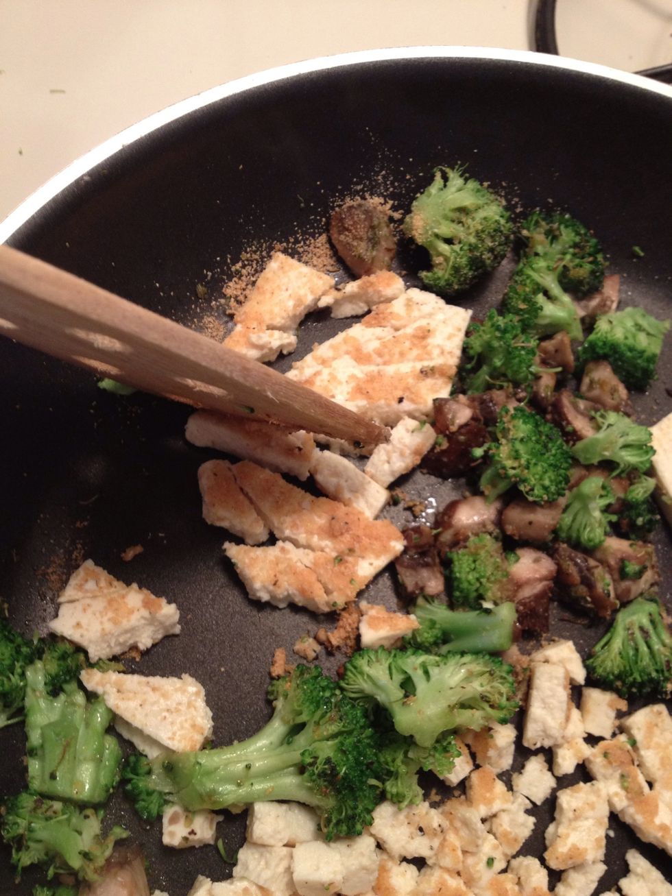 Doesn't have to be in a pretty form...you want them to look like scrambled egg shape