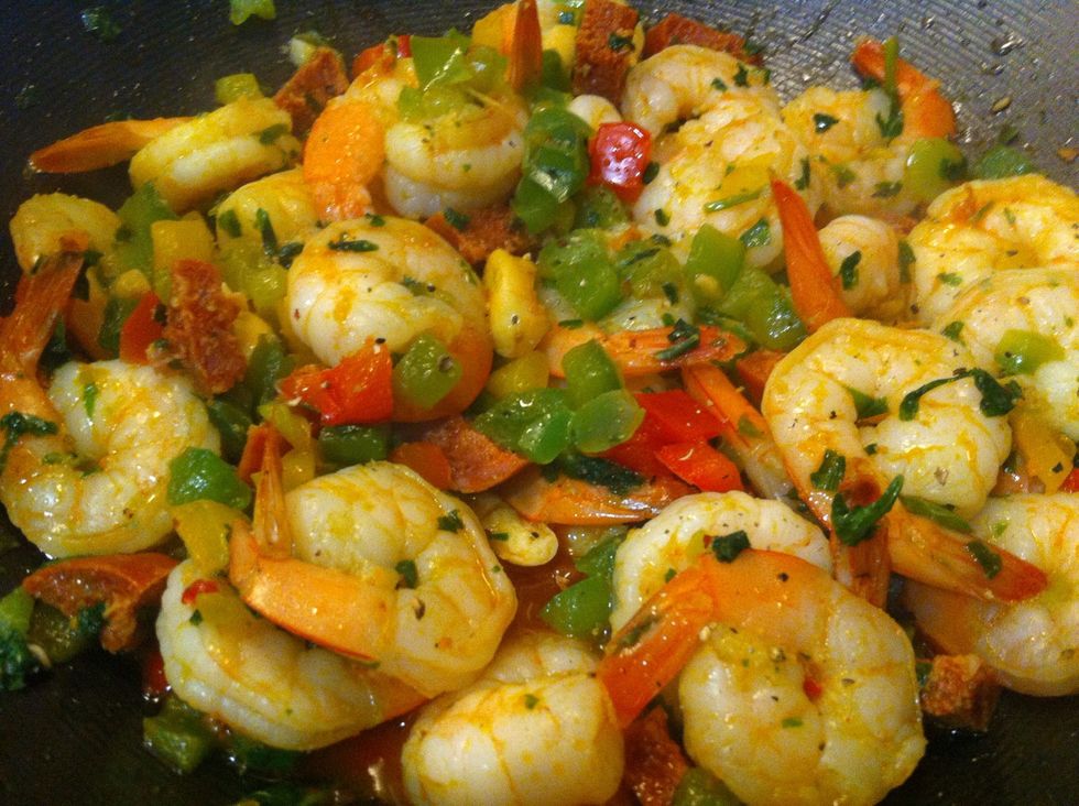 Doesn't it look good?! (This would be a good time to tell you I forgot to take pictures, but...make your rice!)