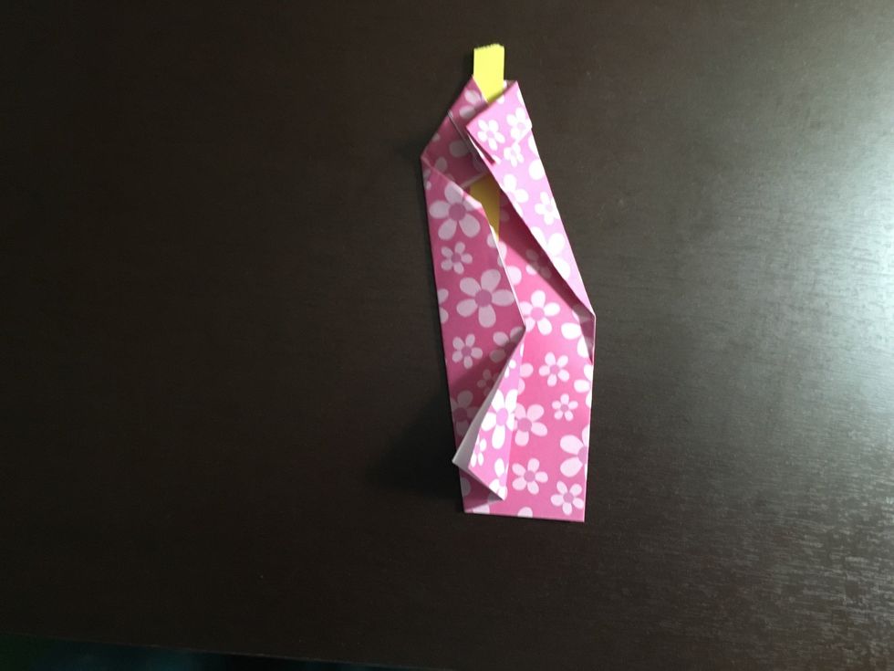Dog ear the end of the slip of paper the opposite direction