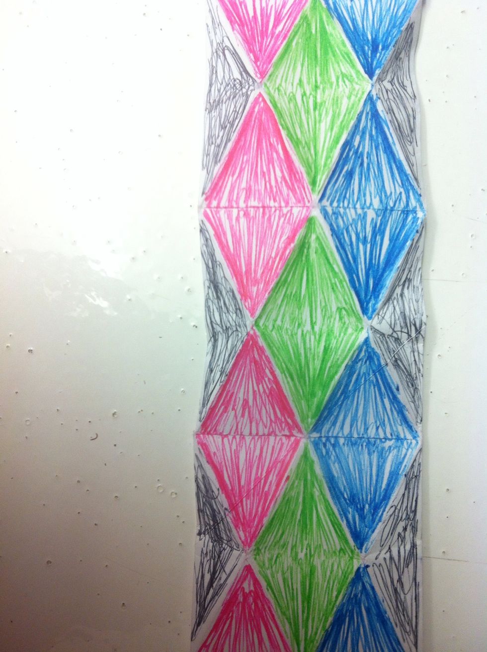 Doh! I just realized this baby has 4 sides, so color it this way instead.