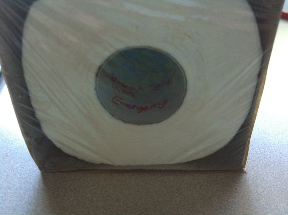 Don't ask how I magically wrote through clean wrap. (If u do, I will tell u it's magic)