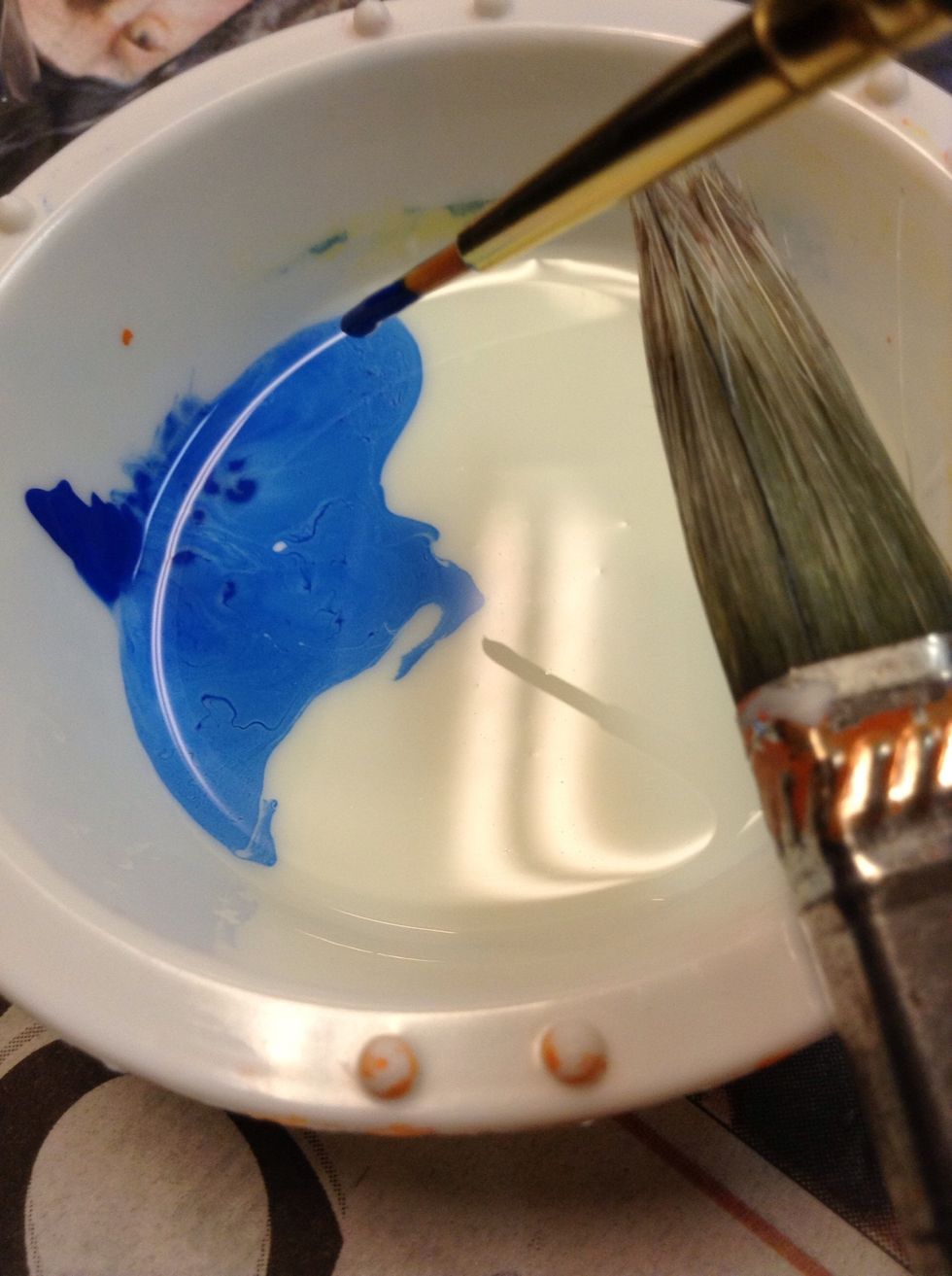 Don't be afeared to mix paints and experiment!