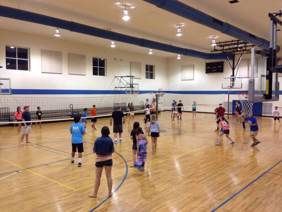 Don't be afraid if gym games. Join in-- even if you think it's not your thing.