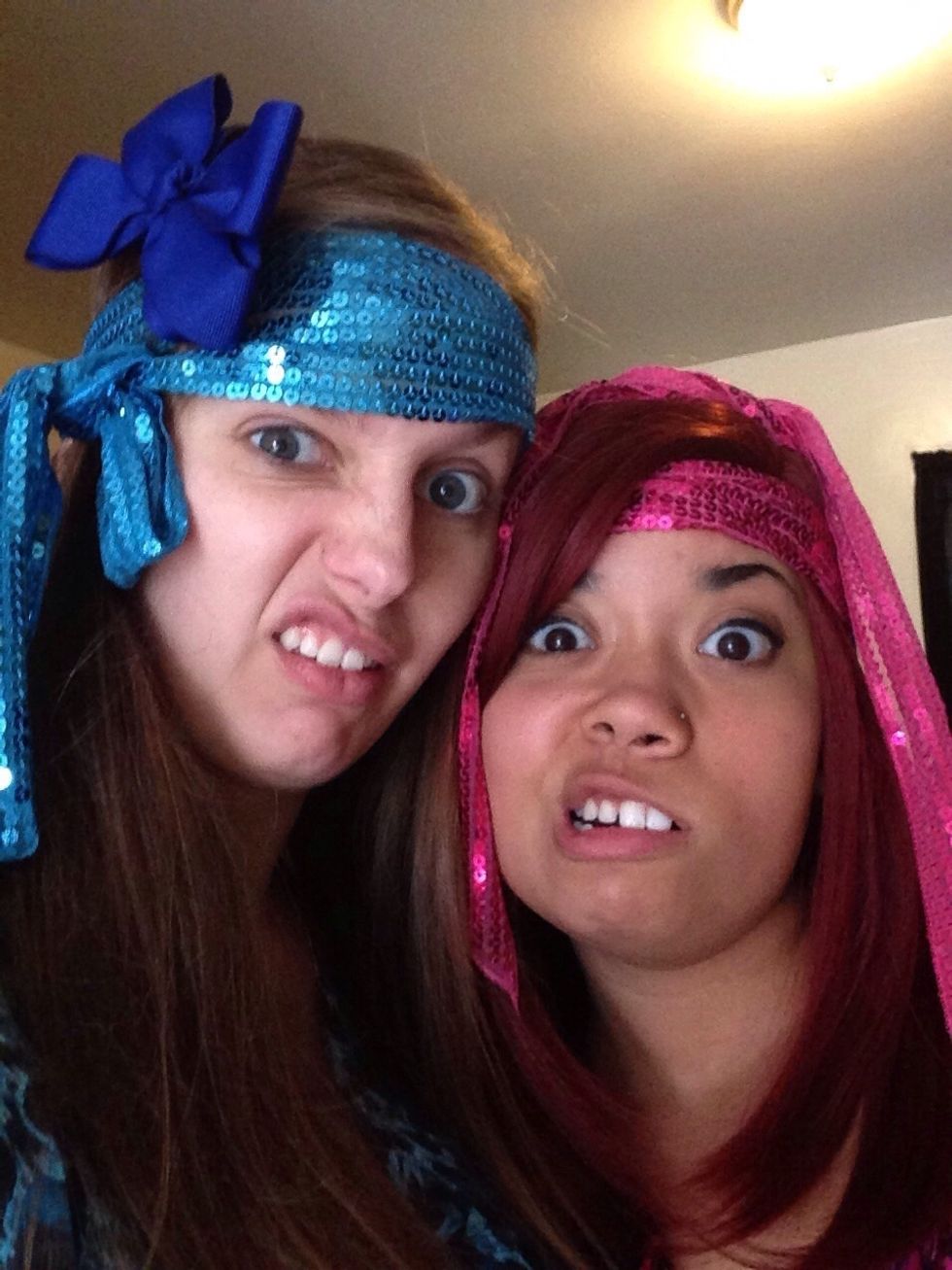 Don't be afraid to be weird around others. Candice and I have been weird for years and it's the best friendship I've ever had. Having a good support system will always boot your morale