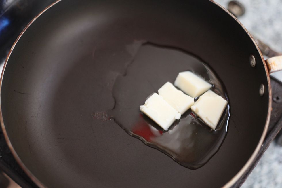 Don't be alarmed is just vegetable oil. You can use olive oil if you like. Crisco or vegeta is also fine.