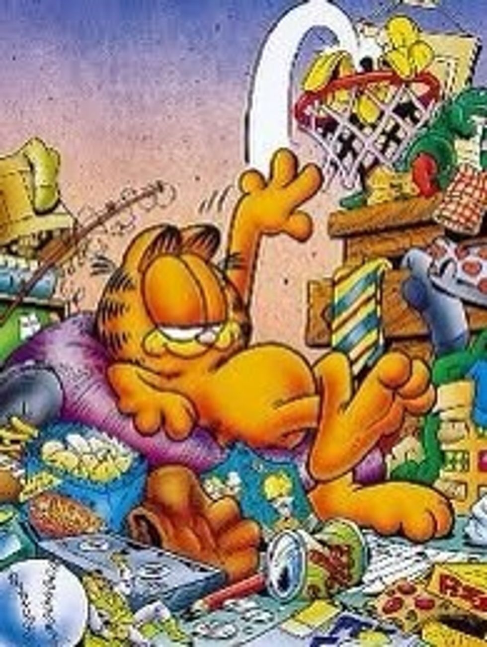 Don't be like Garfield! Follow this guide to tidy up your room in minutes.