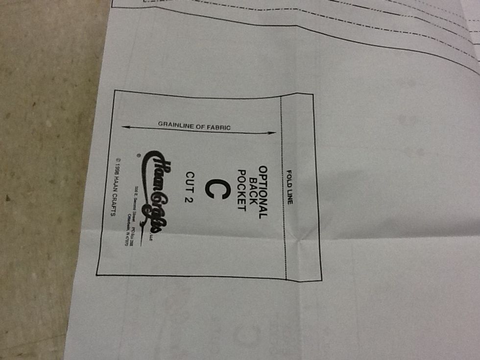 Don't bother cutting out this pocket piece either.