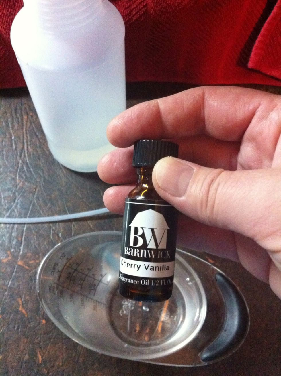 Don't buy those expensive oils! You can use essential oil from candle section in store, flavoring from spices area in grocery, or even can use a few drops of vanilla, the possibilities are endless!