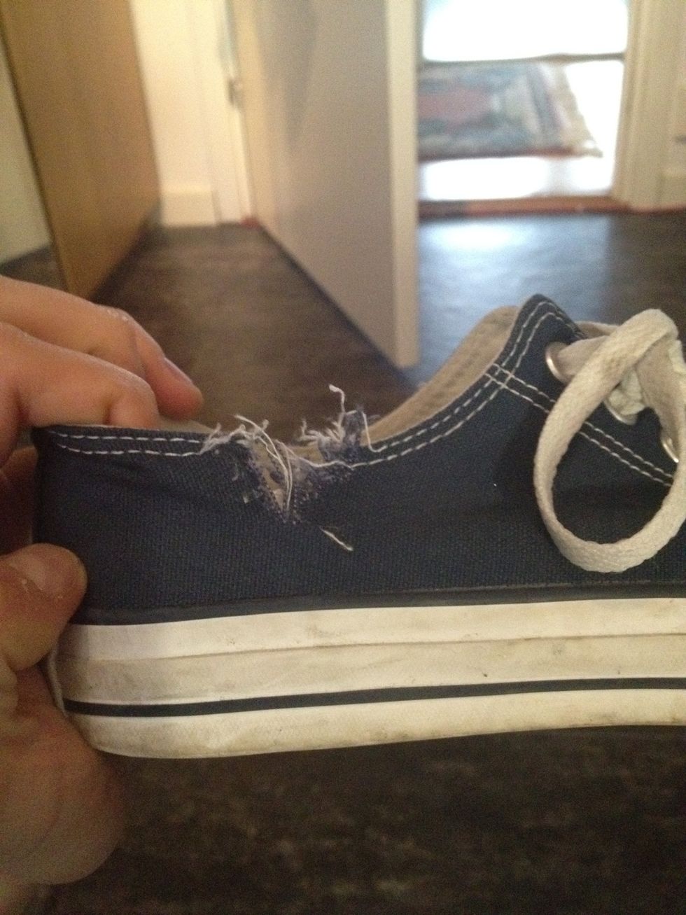 How to fix ripped converse shoes - B+C Guides