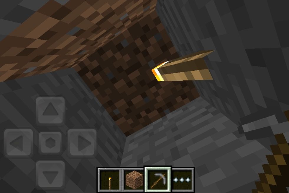 Don't dig straight up gravel and sand can fall on you