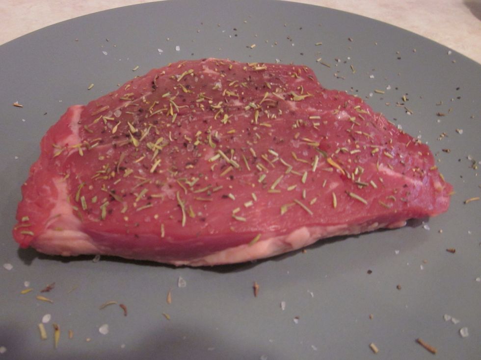 Don't eat it yet!!! Are you crazy! Flip it over and season the other side same as before.